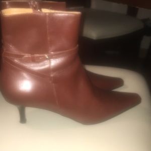 Leather ankle boots